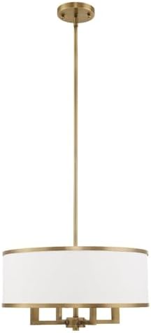 Livex Lighting 62615-01 Park Ridge Four Light Chandelier Antique Brass Finish