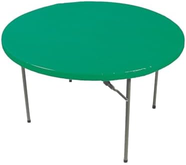 Fun Express Green Fitted Round Tablecover - Party Supplies - 1 Piece 1