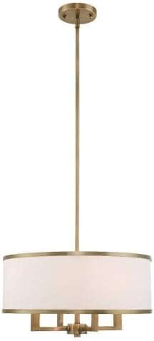 Livex Lighting 62615-01 Park Ridge Four Light Chandelier Antique Brass Finish