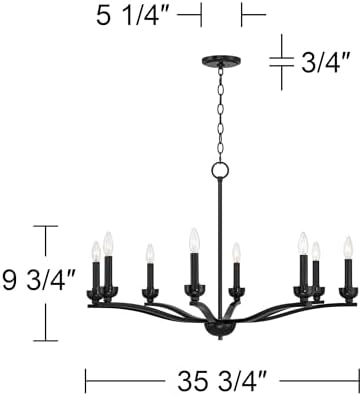 Franklin Iron Works Norwell 8 Light Chandelier