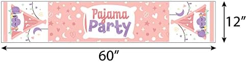 Big Dot of Happiness Pajama Slumber Party Table Runner - 12x60 Inches