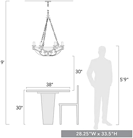 Golden Lighting Madera 6 Light Chandelier 1