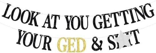GED Banner Congrats Grad Class of 2025 Party Decor
