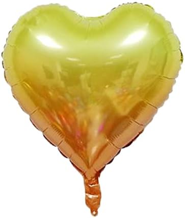 18 Assorted Gradient Heart Shaped Balloons 18 Inches