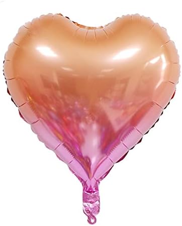 18 Assorted Gradient Heart Shaped Balloons 18 Inches