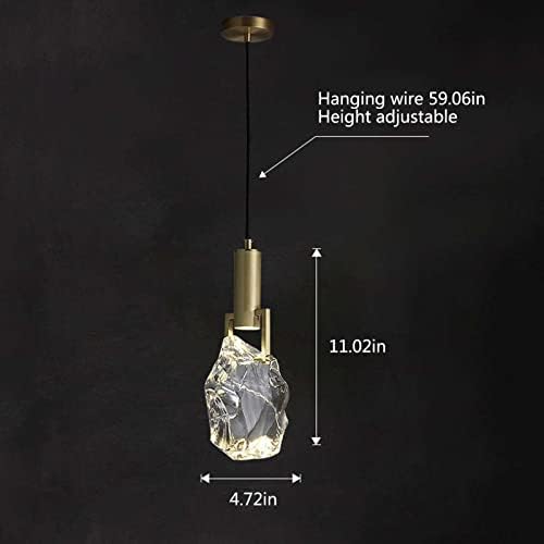Modern Pendant Light with Crystal Design for Bedroom