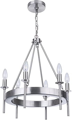 Craftmade Larrson Modern Candle Chandelier 6 Light