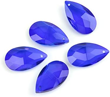 Dark Blue Chandelier Glass Spare Parts 76mm 10pcs