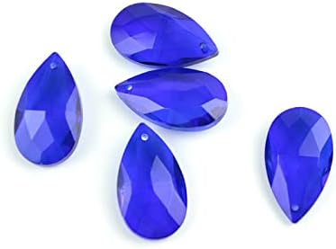Dark Blue Chandelier Glass Spare Parts 76mm 10pcs