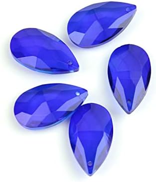 Dark Blue Chandelier Glass Spare Parts 76mm 10pcs