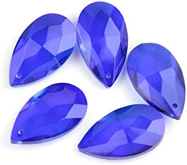 Dark Blue Chandelier Glass Spare Parts 76mm 10pcs