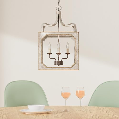 LOVEDIMA Country Chandelier 4 Light Pendant Ceiling Light
