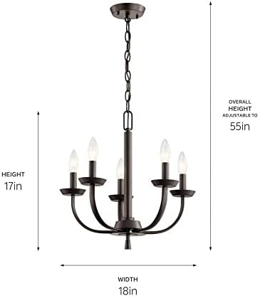 Kichler Kennewick 5-Light Chandelier Olde Bronze