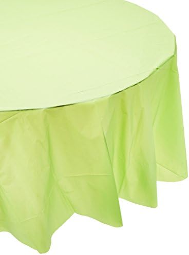 Amscan Kiwi Green Round Plastic Table Cover