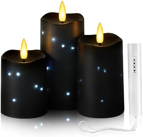Eebuss Flameless Candles with Remote Control 3pcs