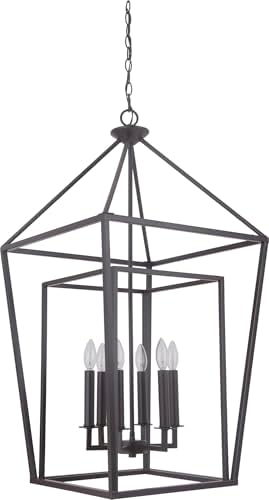 Craftmade Hudson 6-Light Candle Chandelier with Oiled Bronze Finish