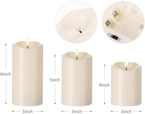 Mingfuxin Flameless Candles with Remote and Timer