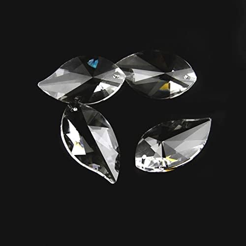 50mm Clear K9 Crystal Chandelier Pendants 100pcs Mango Shape