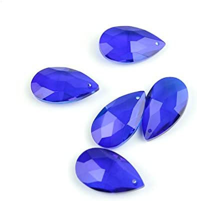 Dark Blue Chandelier Glass Spare Parts 76mm 10pcs