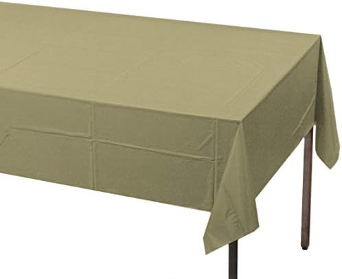 Amscan Green Tea Plastic Tablecover 54in X 108in 1