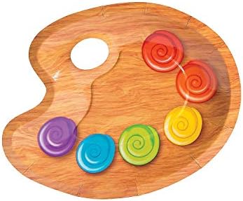 Fun Express Artist Party Plates 8 Piece Set