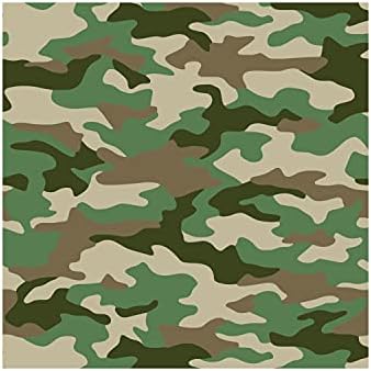Camo Plastic Tablecloth 54x108