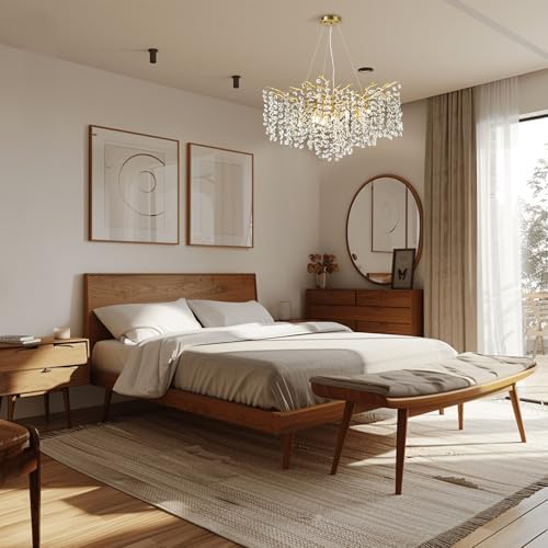 Modern Gold Crystal Chandelier for Dining Room