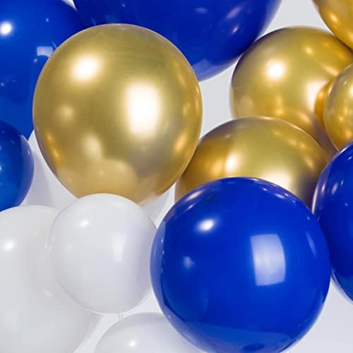 Royal Blue and Gold Balloon Garland Arch Kit 156Pcs