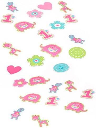 Amscan One Wild Girl 1st Birthday Table Decor Kit Pink