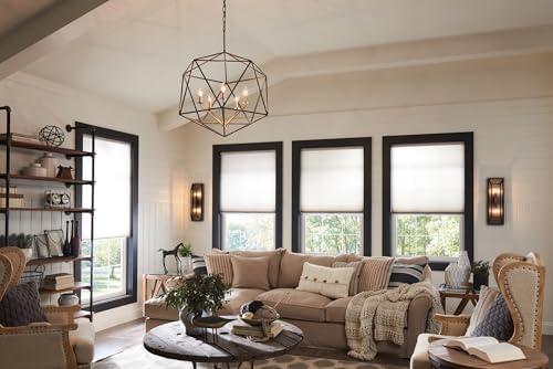 Hinkley Astrid Five Light Open Frame Chandelier with Bronze and Gold Finish