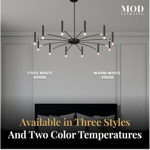 Modern Candle Chandelier with 12 Candles