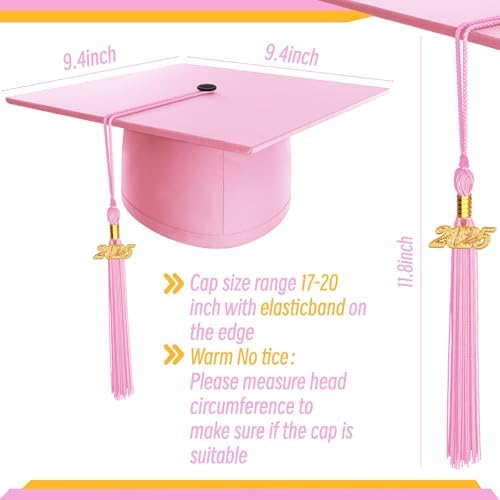 Demonwer Preschool Graduation Hats with Tassel 2025 Class Party Supplies