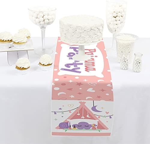 Big Dot of Happiness Pajama Slumber Party Table Runner - 12x60 Inches