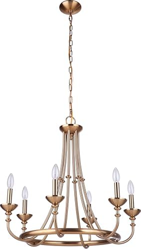 Craftmade 53726-SB Marlowe Candle Chandelier 6 Light