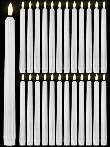 Treela 36 Piece Flameless Taper Candles 11 Inch LED