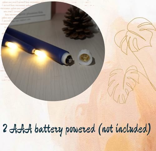 Navy Blue Flameless Taper Candles with Remote Timer Set of 6