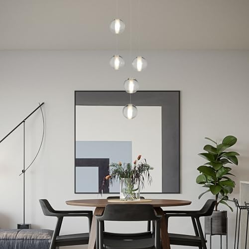 Modern Black 5 Light Crystal Chandelier with Raindrop Design