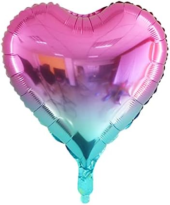 18 Assorted Gradient Heart Shaped Balloons 18 Inches