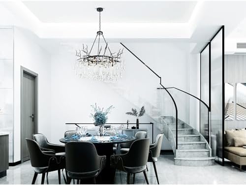 CWI Lighting 43 Black Chandelier with 12 Lights