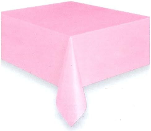 4 Pink Rectangle 54x108 Plastic Party Table Covers