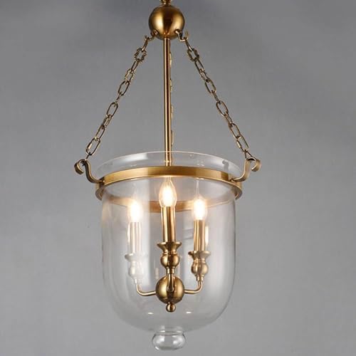 SkybAt Retro Glass Chandelier 3 Light Pendant
