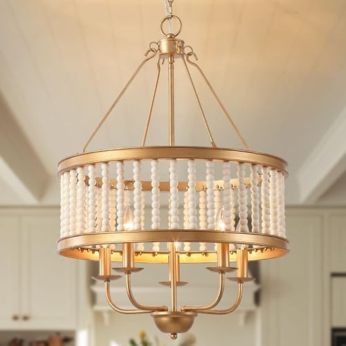 Boho 5-Light Drum Pendant Chandelier