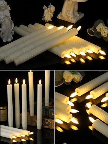 Treela 36 Piece Flameless Taper Candles 11 Inch LED 1