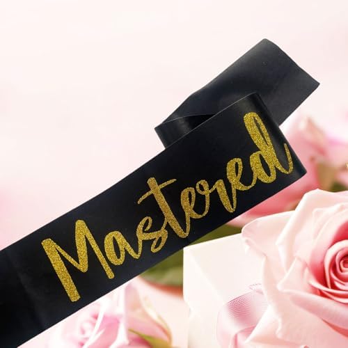 Graduation Mastered It Sash Black Gold