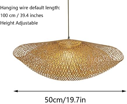 Retro Style Bamboo Pendant Chandelier E27