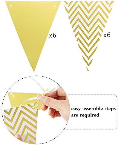 Boao Pre-Strung Congratulations Banner 10 Ft Gold Garland