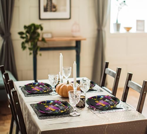 80s Theme Party Tableware 24Pcs Set