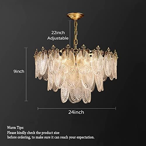 Modern Crystal Chandelier with Leaf Design 8-Light Pendant Lighting