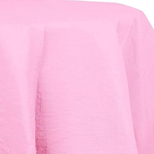 Candy Pink 2-Ply Paper Table Cover 82 Inch