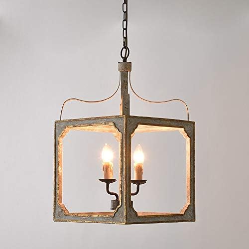 LOVEDIMA Country Chandelier 4 Light Pendant Ceiling Light